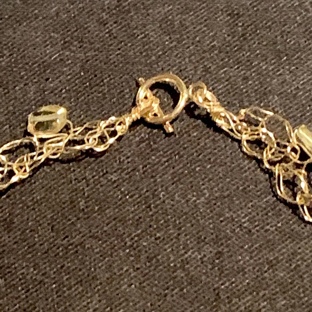 Handmade necklace with citrine pendant - Picture 5 of 5